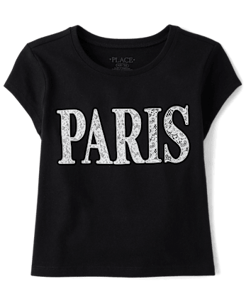 Girls Paris Graphic Baby Tee