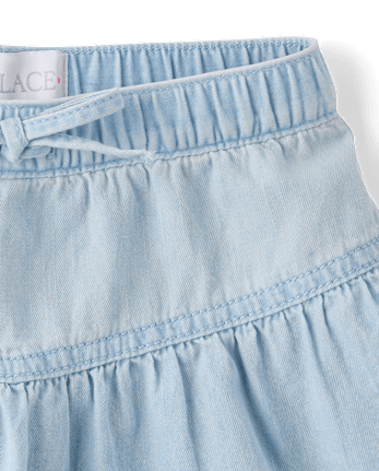 Baby And Toddler Girls Chambray Skort