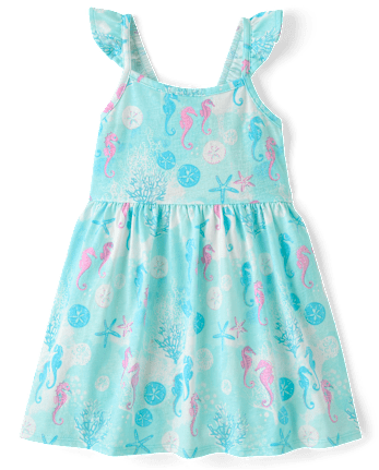 Robe papillon créature marine pour bébés et petites filles