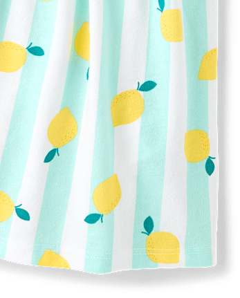 Baby And Toddler Girls Print Tie Shoulder Dress