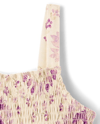 Baby And Toddler Girls Floral Paisley Smocked Dress