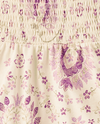 Baby And Toddler Girls Floral Paisley Smocked Dress