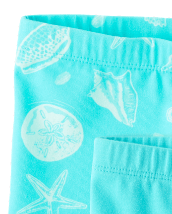 Toddler Girls Seashell Bike Shorts 3-Pack