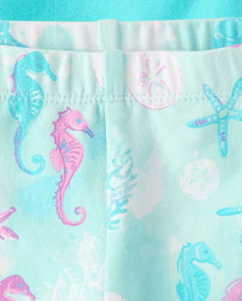 Toddler Girls Seashell Bike Shorts 3-Pack