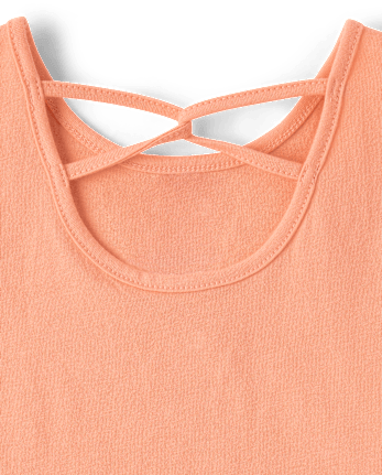 Toddler Girls Embroidered Palm Tree Lettuce Tank Top 3-Pack