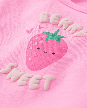 Toddler Girls Puff Print Fruit Ruffle Tank Top 3-Pack