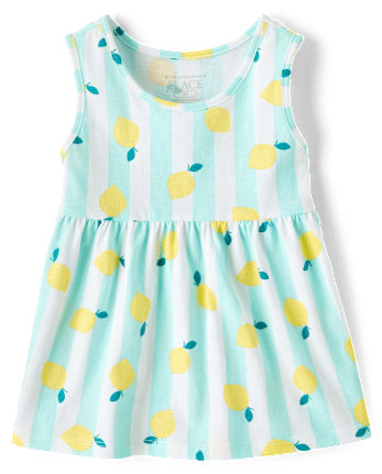 Toddler Girls Lemon Tank Top 3-Pack