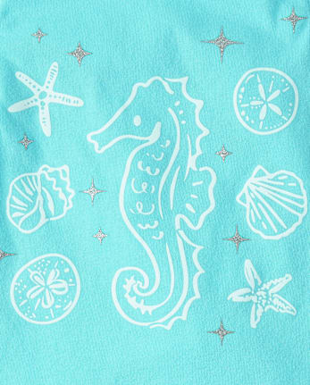 Ensemble 2 pièces créatures marines pour petites filles