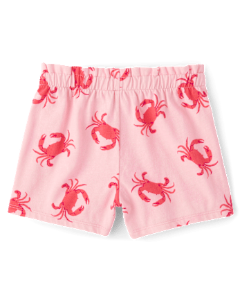 Toddler Girls Coastal Paperbag Waist Shorts 3-Pack