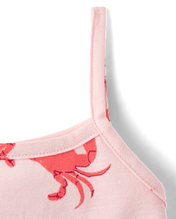 Toddler Girls Crab Tank Top 3-Pack