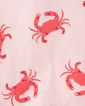 Toddler Girls Crab Tank Top 3-Pack
