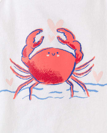 Toddler Girls Crab Tank Top 3-Pack