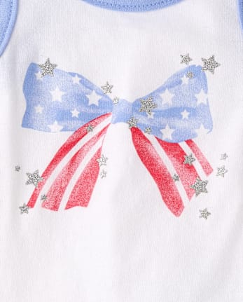 Toddler Girls Glitter Americana 2-Piece Outfit Set