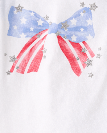 Toddler Girls Glitter Americana 2-Piece Outfit Set