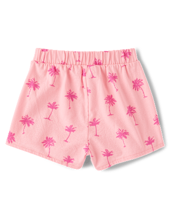 Baby And Toddler Girls Palm Tree Flowy Shorts
