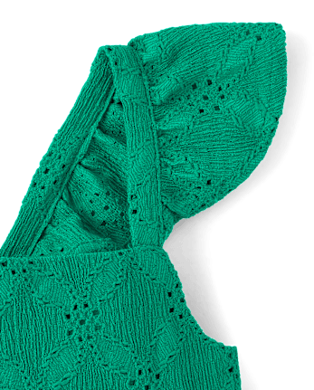 Baby And Toddler Girls Eyelet Bow Back Dress