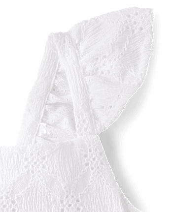 Baby And Toddler Girls Eyelet Bow Back Dress