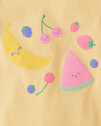 Toddler Girls Fruit Ruffle 2-Piece Outfit Set