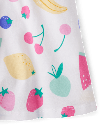 Toddler Girls Fruit Ruffle 2-Piece Outfit Set