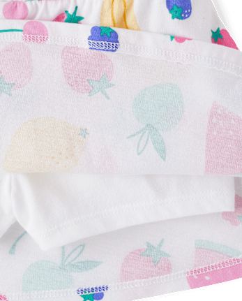 Toddler Girls Fruit Ruffle 2-Piece Outfit Set