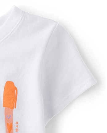 Baby And Toddler Girls Art Supplies Graphic Tee