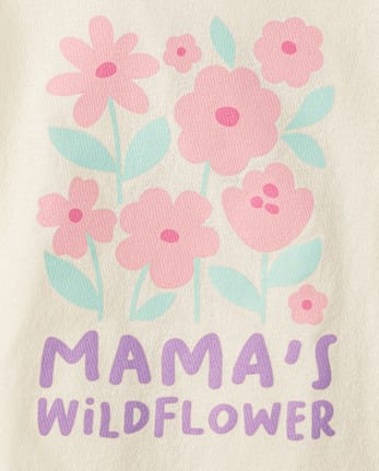 Baby And Toddler Girls Mama's Wildflower Graphic Tee