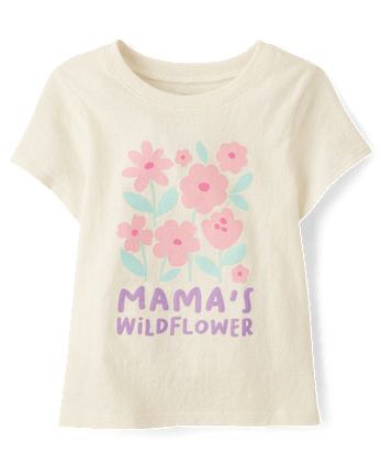 Baby And Toddler Girls Mama's Wildflower Graphic Tee