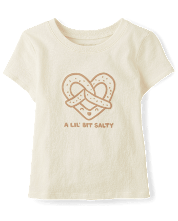 Baby And Toddler Girls Pretzel Graphic Tee