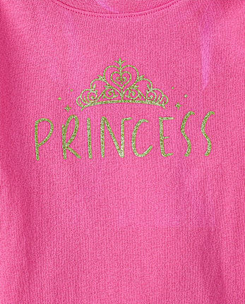 Baby And Toddler Girls Princess Graphic Tee