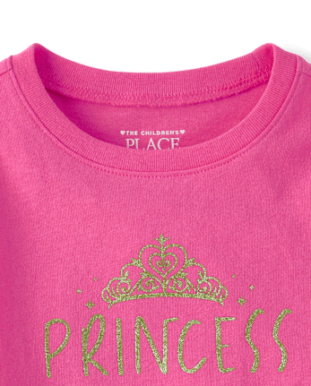 Baby And Toddler Girls Princess Graphic Tee