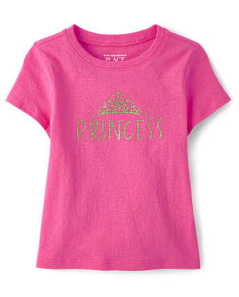 Baby And Toddler Girls Princess Graphic Tee