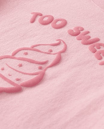 Baby And Toddler Girls Too Sweet Graphic Tee