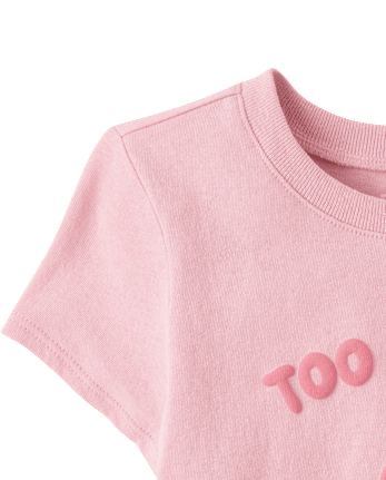 T-shirt graphique pour bébés et petites filles trop mignonnes