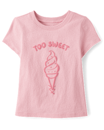 Baby And Toddler Girls Too Sweet Graphic Tee