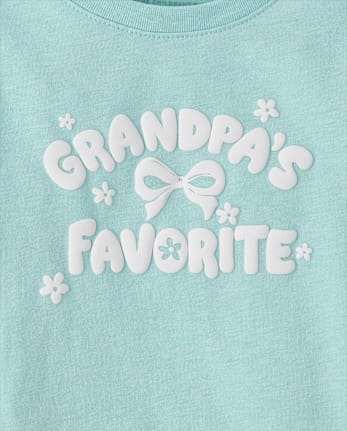 Baby And Toddler Girls Grandpa's Favorite Graphic Tee