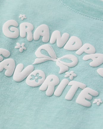 Baby And Toddler Girls Grandpa's Favorite Graphic Tee