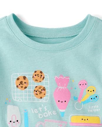 Baby And Toddler Girls Baking Graphic Tee