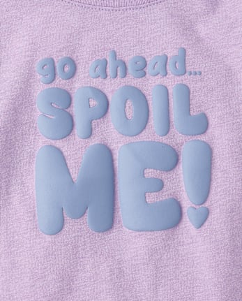 Baby And Toddler Girls Spoil Me Graphic Tee