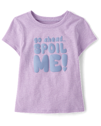 Baby And Toddler Girls Spoil Me Graphic Tee
