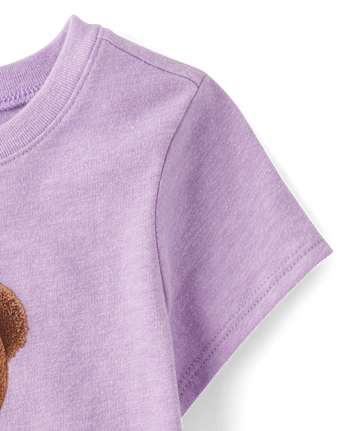 Baby And Toddler Girls Teddy Bear Graphic Tee