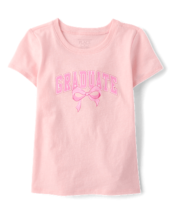 T-shirt graphique diplômé pour bébés et petites filles