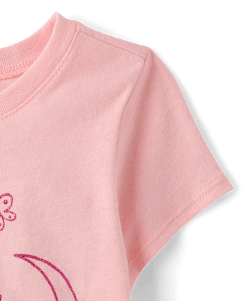 Baby And Toddler Girls Dino Graphic Tee