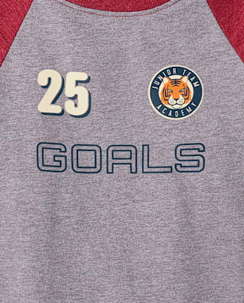 Baby And Toddler Boys Varsity Graphic Ringer Tee