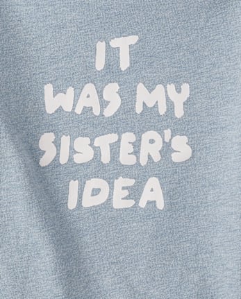 Baby And Toddler Sister's Idea Graphic Tee