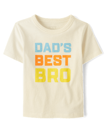 Baby And Toddler Boys Dad's Best Bro Graphic Tee