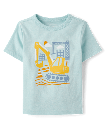 Baby And Toddler Boys Excavator Graphic Tee