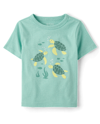 Baby And Toddler Boys Turtle Graphic Tee