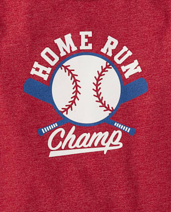 Baby And Toddler Boys Home Run Champ Graphic Tee