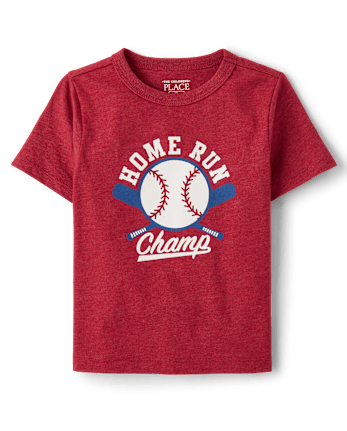 Baby And Toddler Boys Home Run Champ Graphic Tee