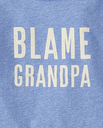 Baby And Toddler Boys Blame Grandpa Graphic Tee